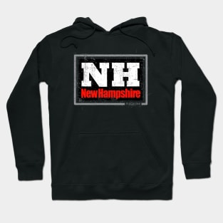 New Hampshire Rubber Stamp (dark) Hoodie